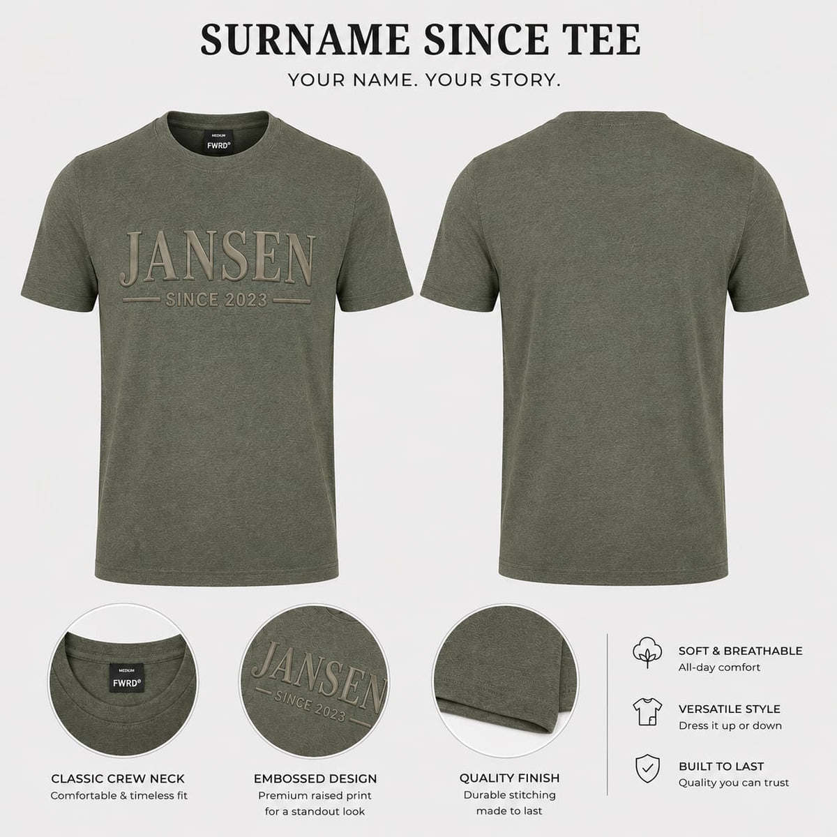 Surname Since T-Shirt